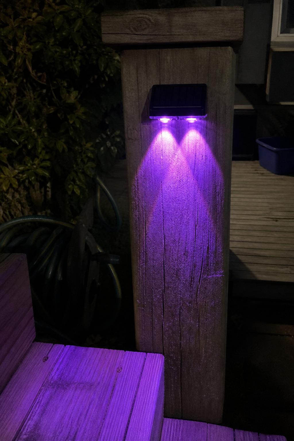 BeamFall™ Solar Fence Lights lifestyle image 2