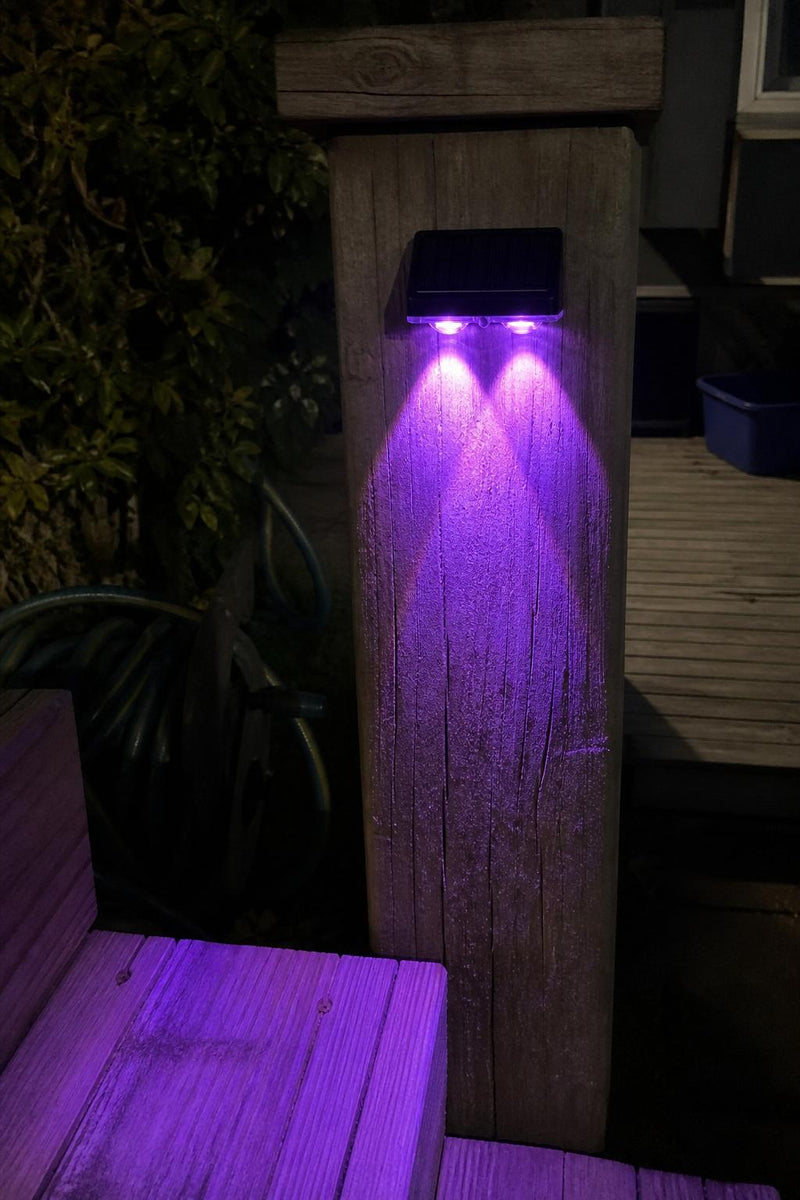 BeamFall™ Solar Fence Lights lifestyle image 2
