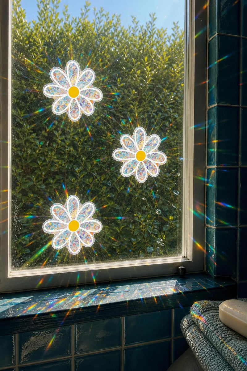 DaisyPrism™ Rainbow Suncatcher Window Stickers lifestyle image 4