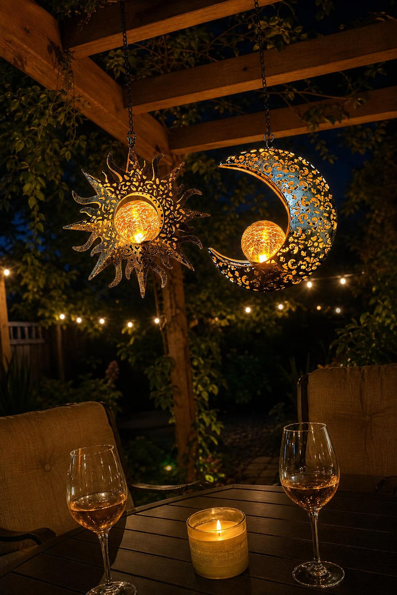 EclipseGlow™ Solar Sun & Moon Lanterns lifestyle image 5