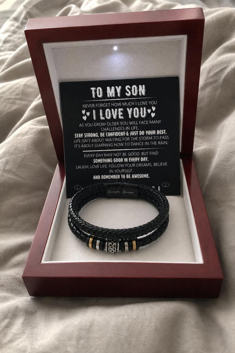 EverBond™ Men’s Leather Bracelet lifestyle image 2