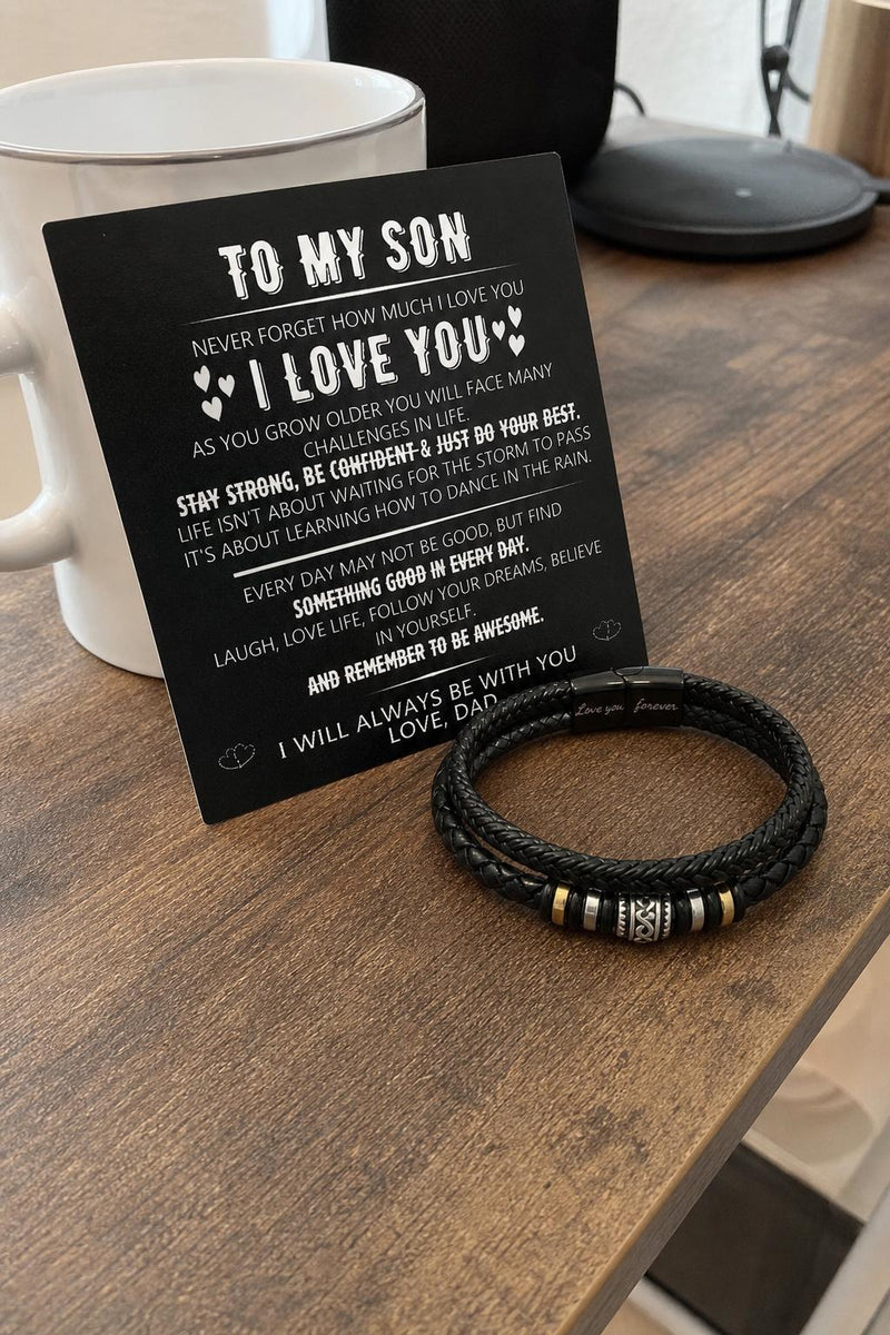 EverBond™ Men’s Leather Bracelet lifestyle image 5