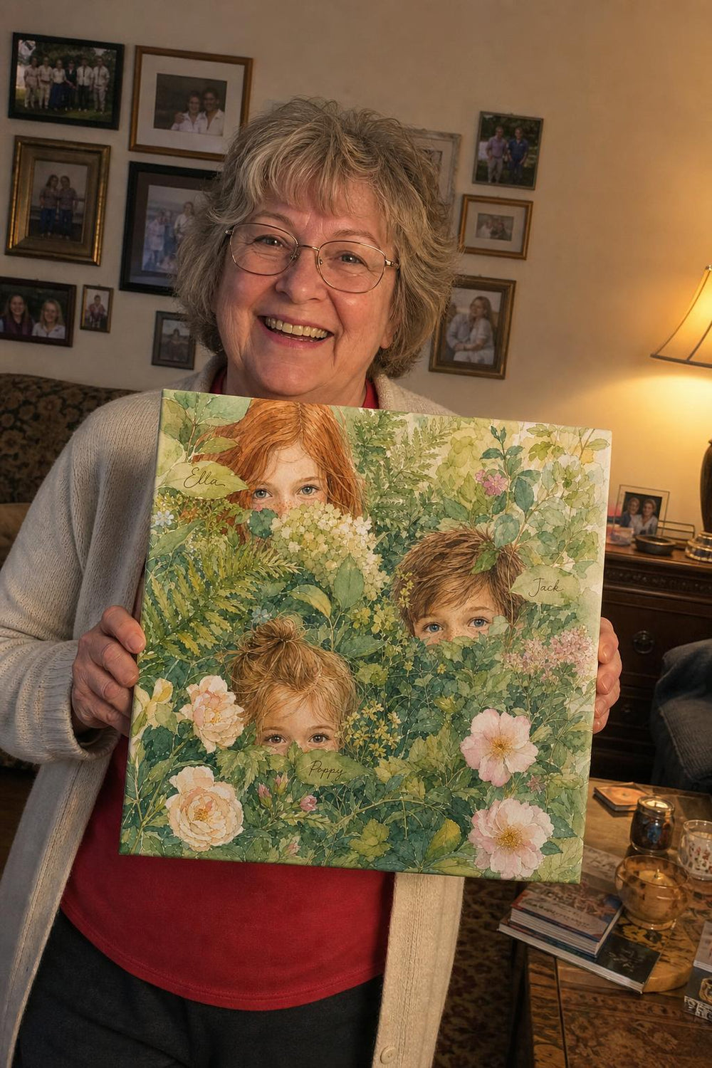 Hide Little Wanderers canvas in a real home Bloom canvas in a real home