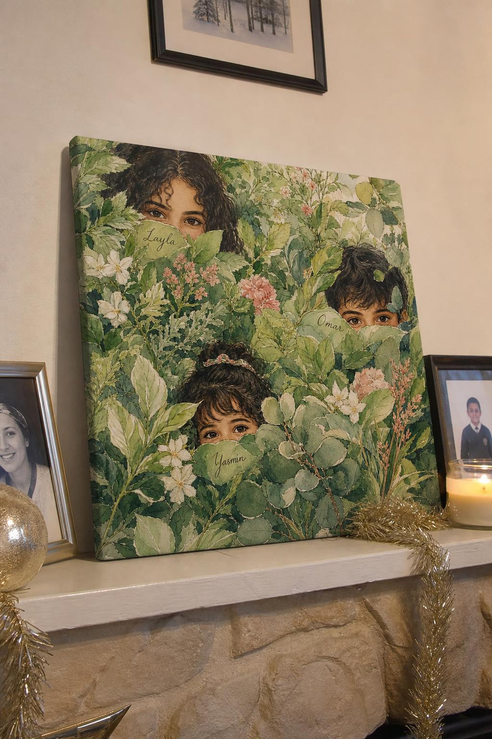 Hide Little Wanderers canvas in a real home Bloom canvas in a real home