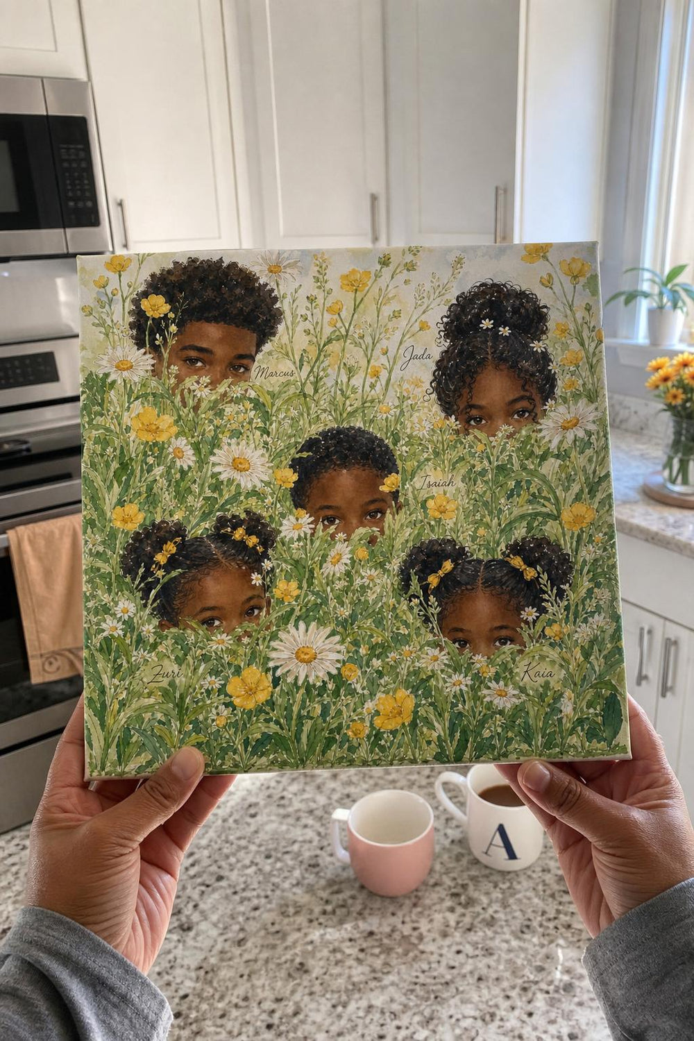 Hide Little Wanderers canvas in a real home Bloom canvas in a real home
