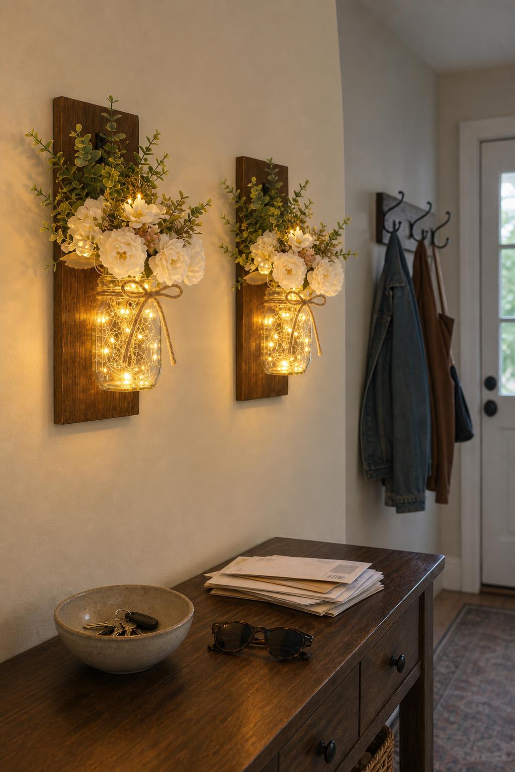 TimberJar™ Mason Jar Wall Sconce lifestyle image 2