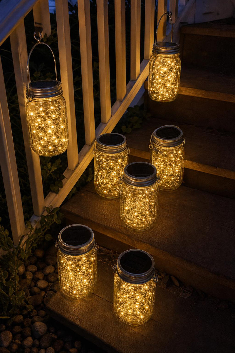 MasonGlow™ Solar Mason Jar Lights lifestyle image 5