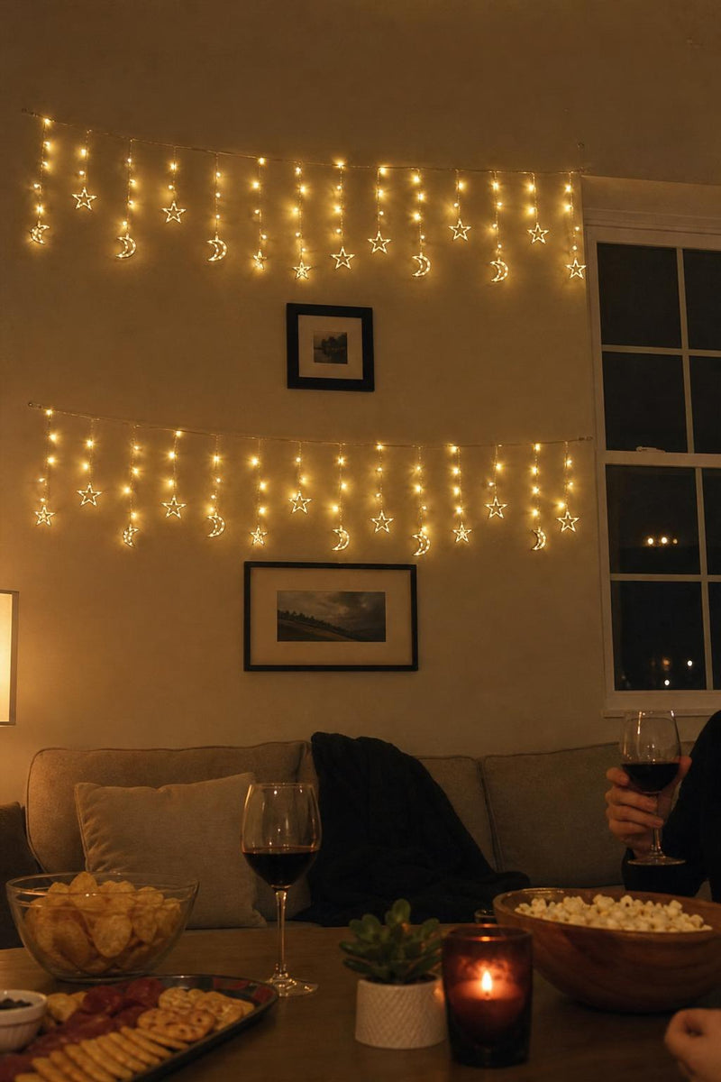 MoonGlow™ Curtain String Lights lifestyle image 2