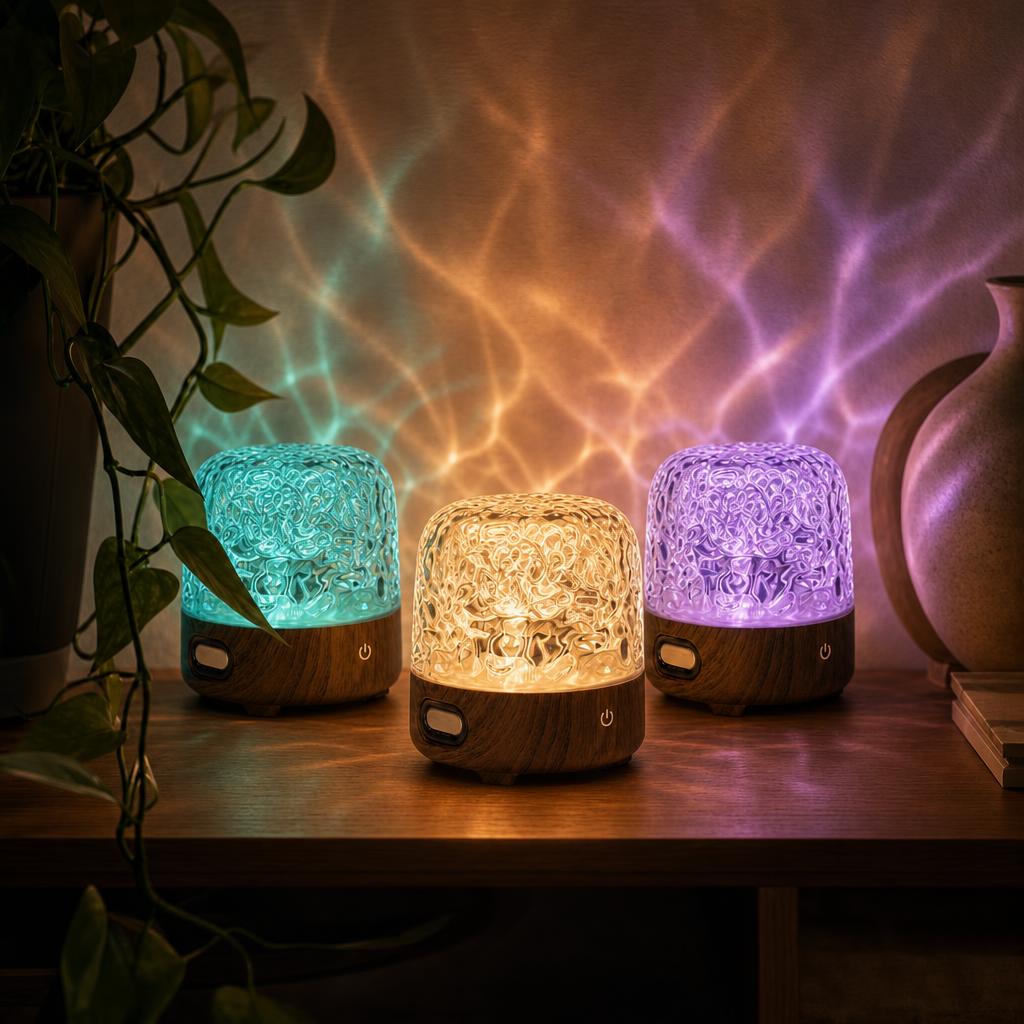 RippleDome™ Water-Ripple Ambient Lamp & Speaker carousel image 8