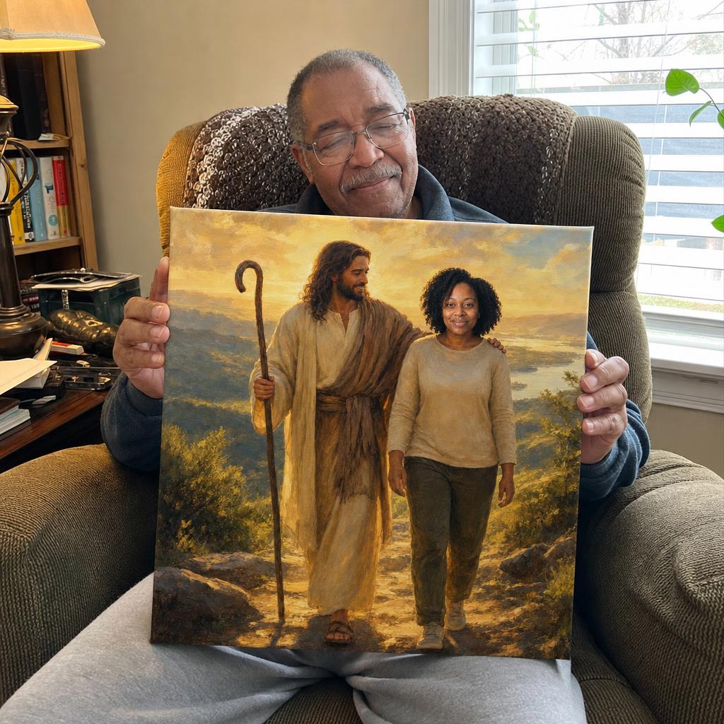 SacredWalk — Personalized Walking With Jesus Canvas carousel image 4