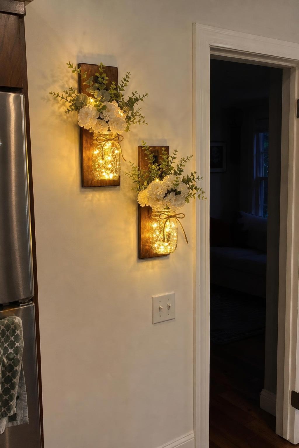 TimberJar™ Mason Jar Wall Sconce lifestyle image 5