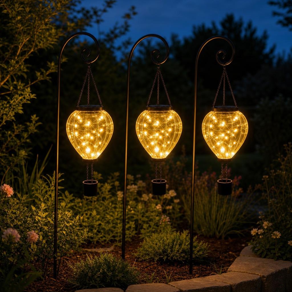 BalloonGlow™ Solar Hot Air Balloon Lantern variant image 2