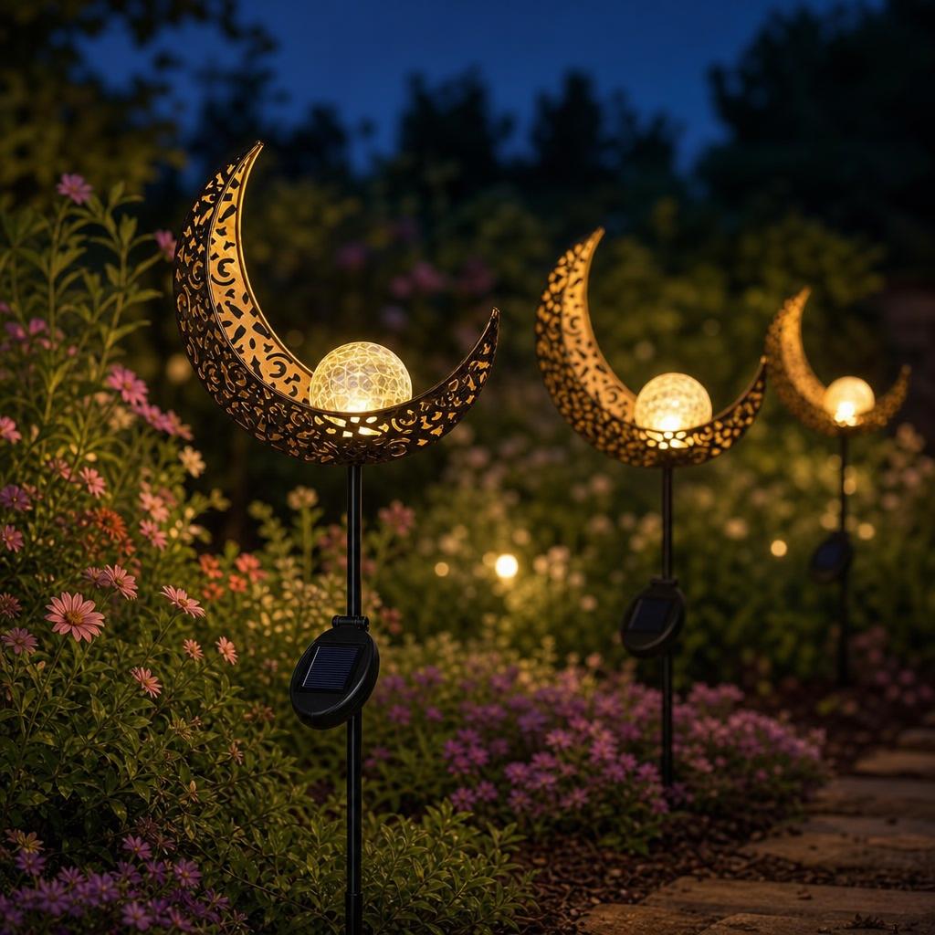 MoonCrest™ Solar Garden Stake Light variant image 2