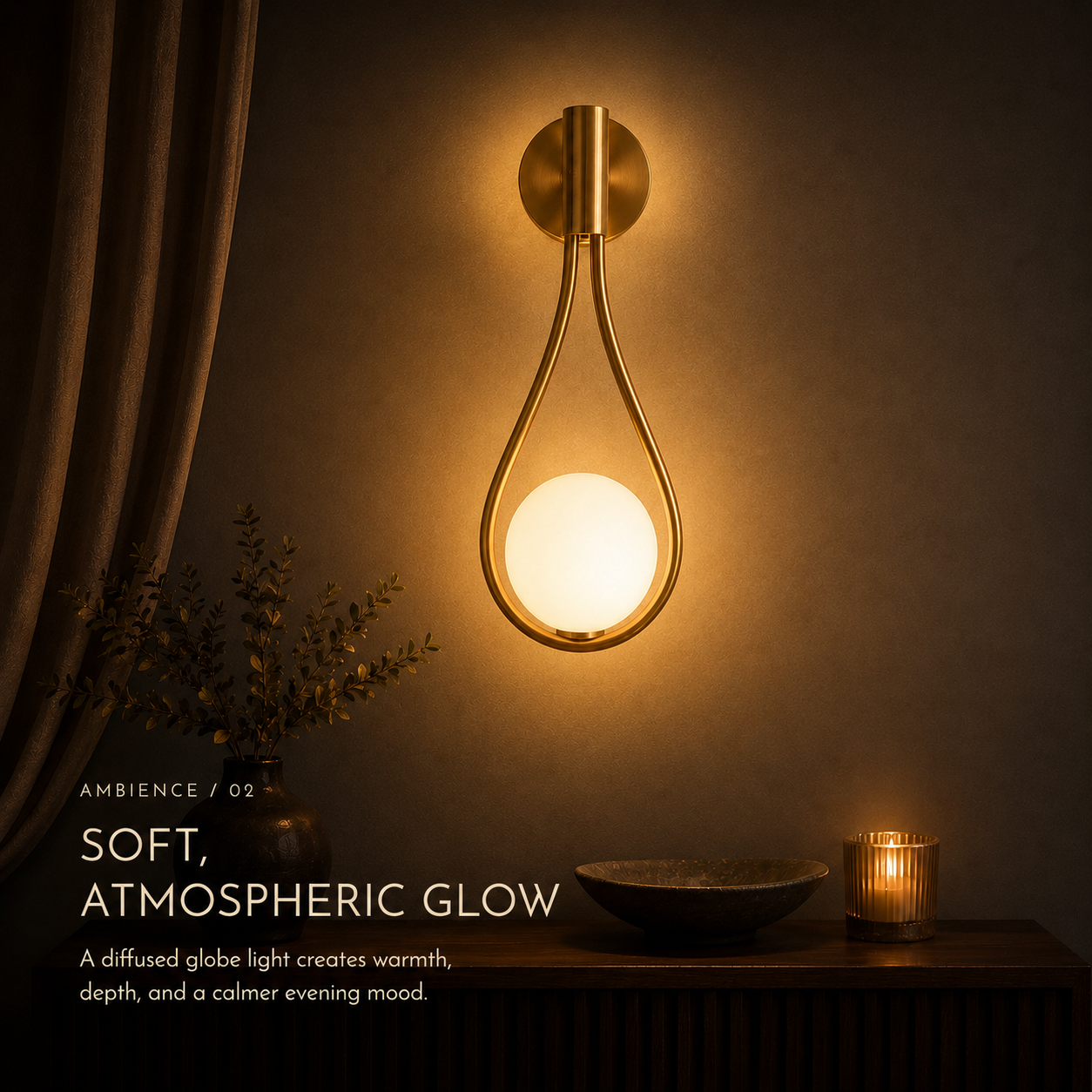 GoldenDrop™ Wall Sconces
