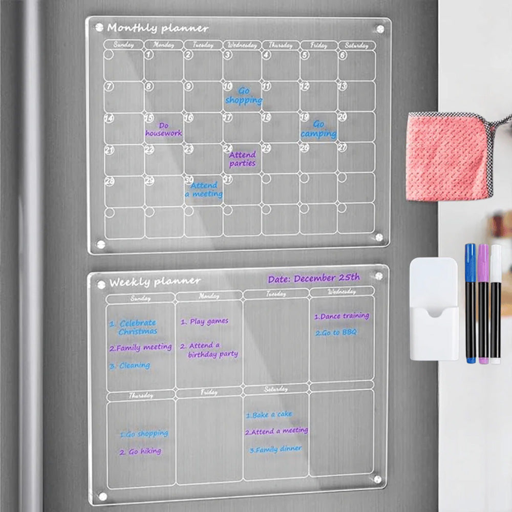 MagnaMate™ Magnetic Fridge Calendar & Planner