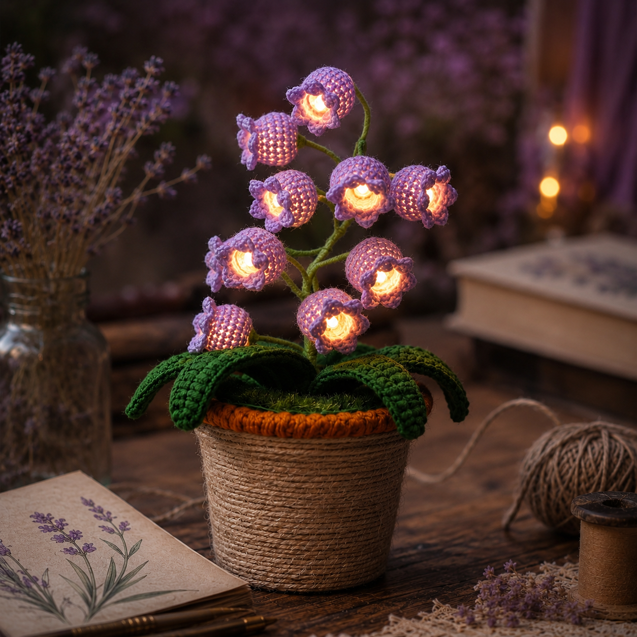 BloomLight™ Crochet Lamp