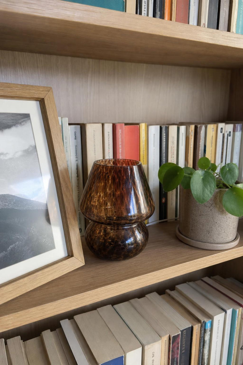 AmberCap™ Mushroom Glass Table Lamp lifestyle image 3