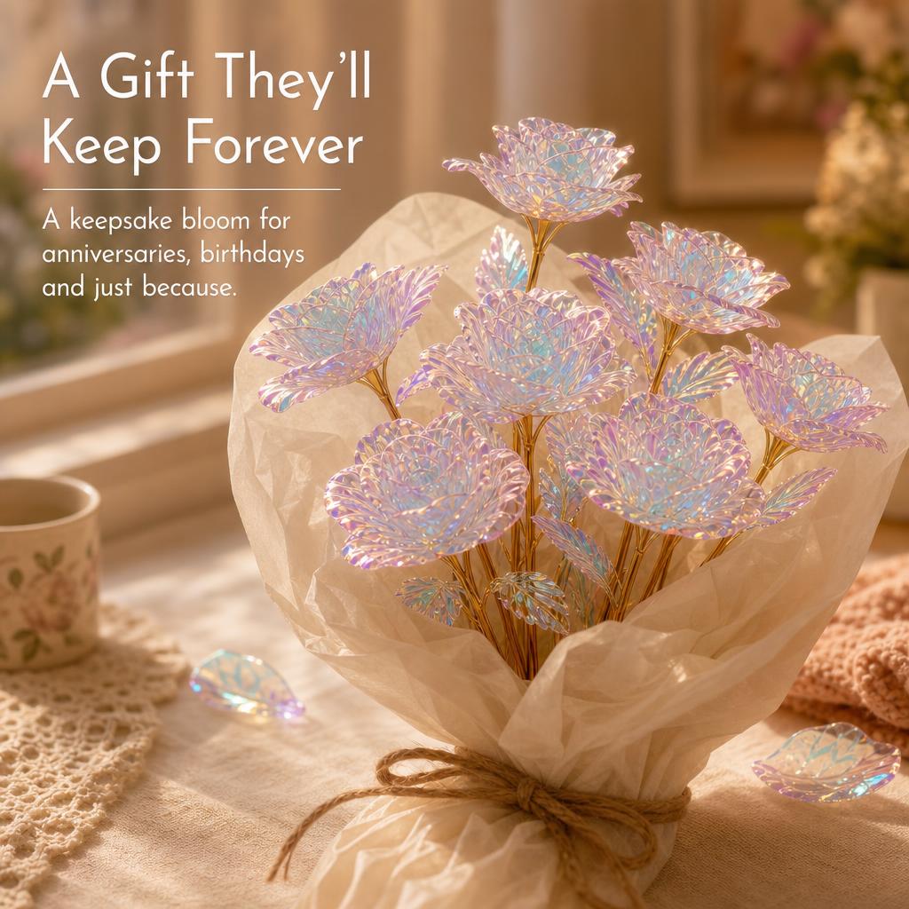 AuroraRose™ Galaxy Rose Bouquet carousel image 4