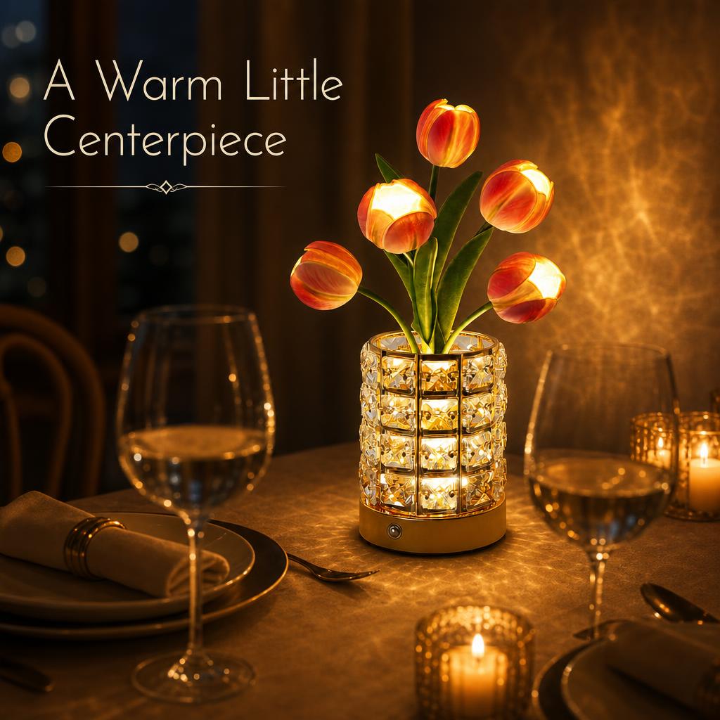 CrystalBloom™ Vase Lamp body image 1