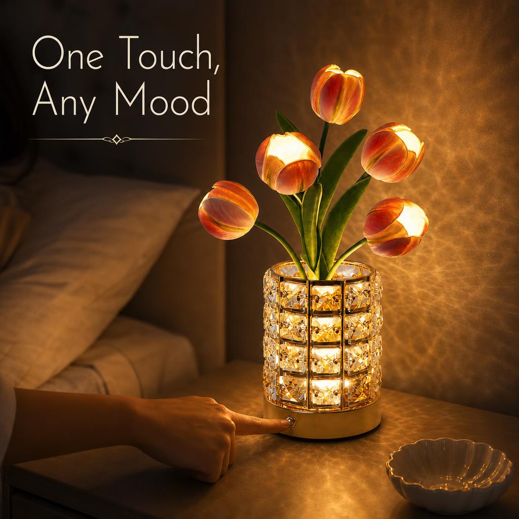 CrystalBloom™ Vase Lamp body image 2