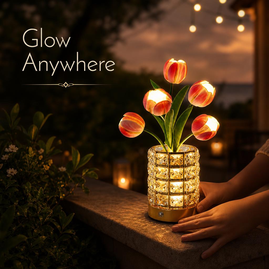 CrystalBloom™ Vase Lamp body image 3