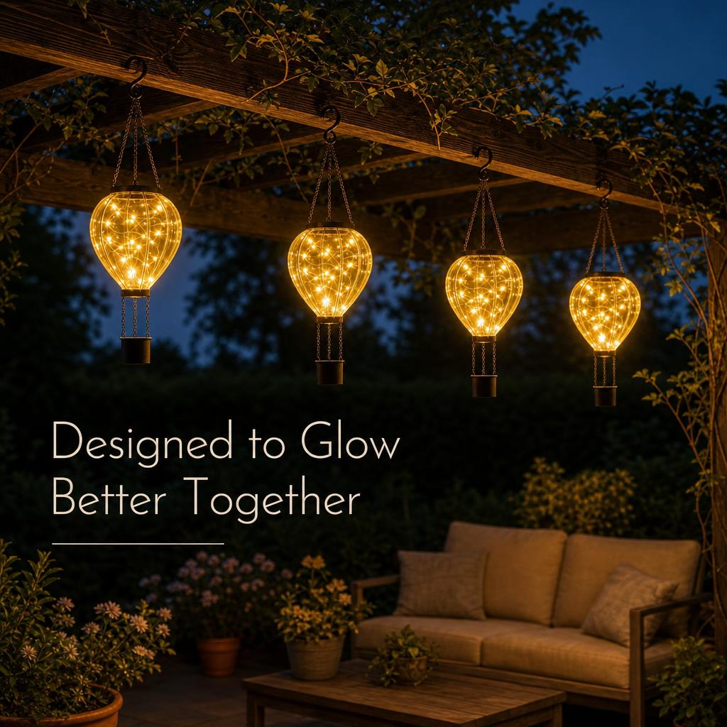 BalloonGlow™ Solar Hot Air Balloon Lantern body image 3