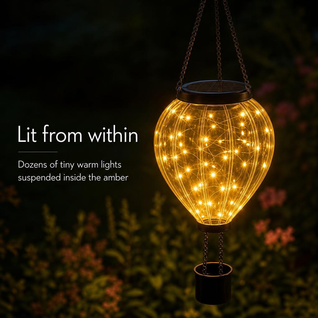 BalloonGlow™ Solar Hot Air Balloon Lantern carousel image 2