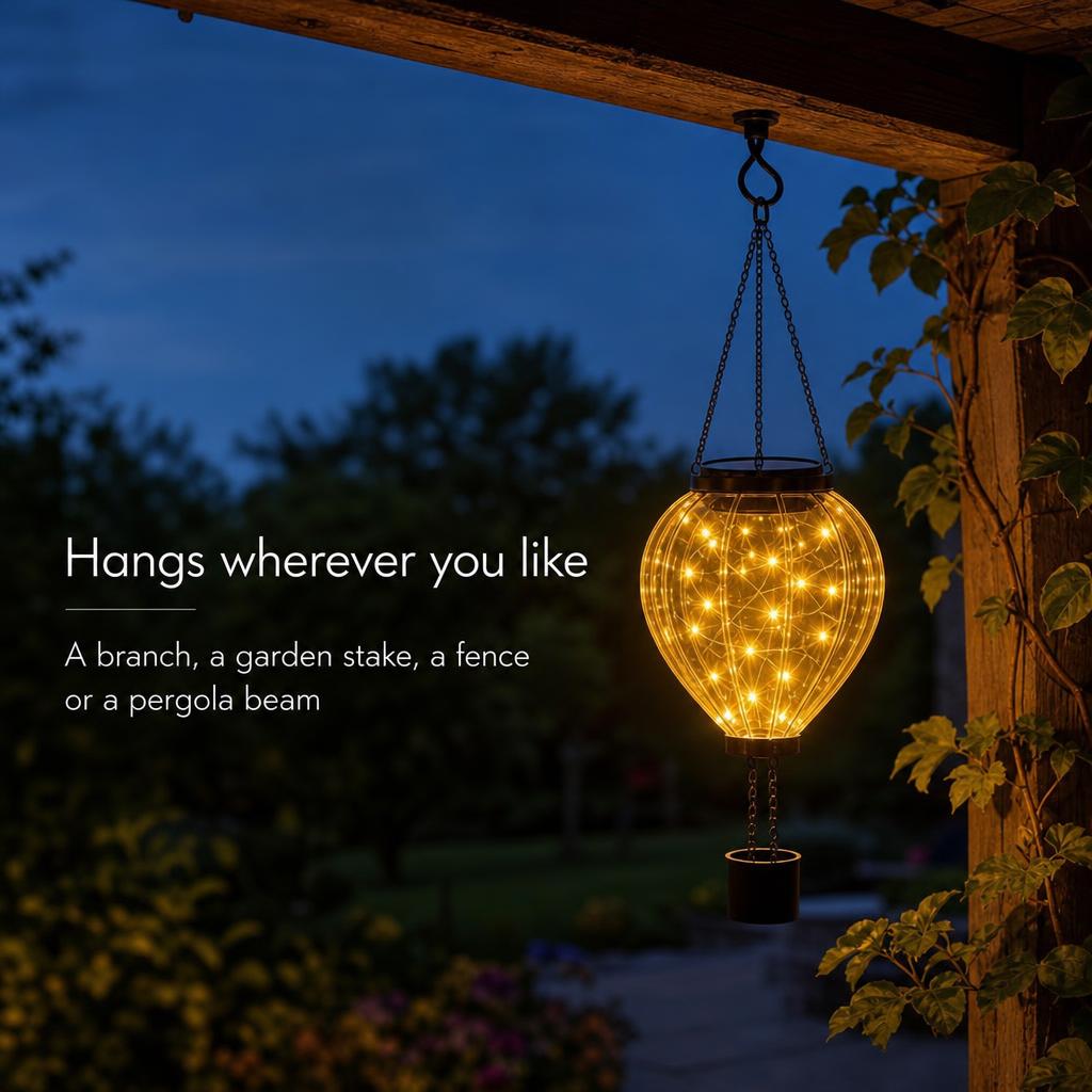 BalloonGlow™ Solar Hot Air Balloon Lantern carousel image 4