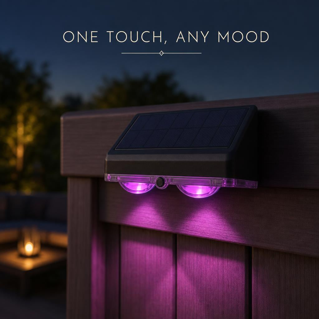 BeamFall™ Solar Fence Lights body image 2