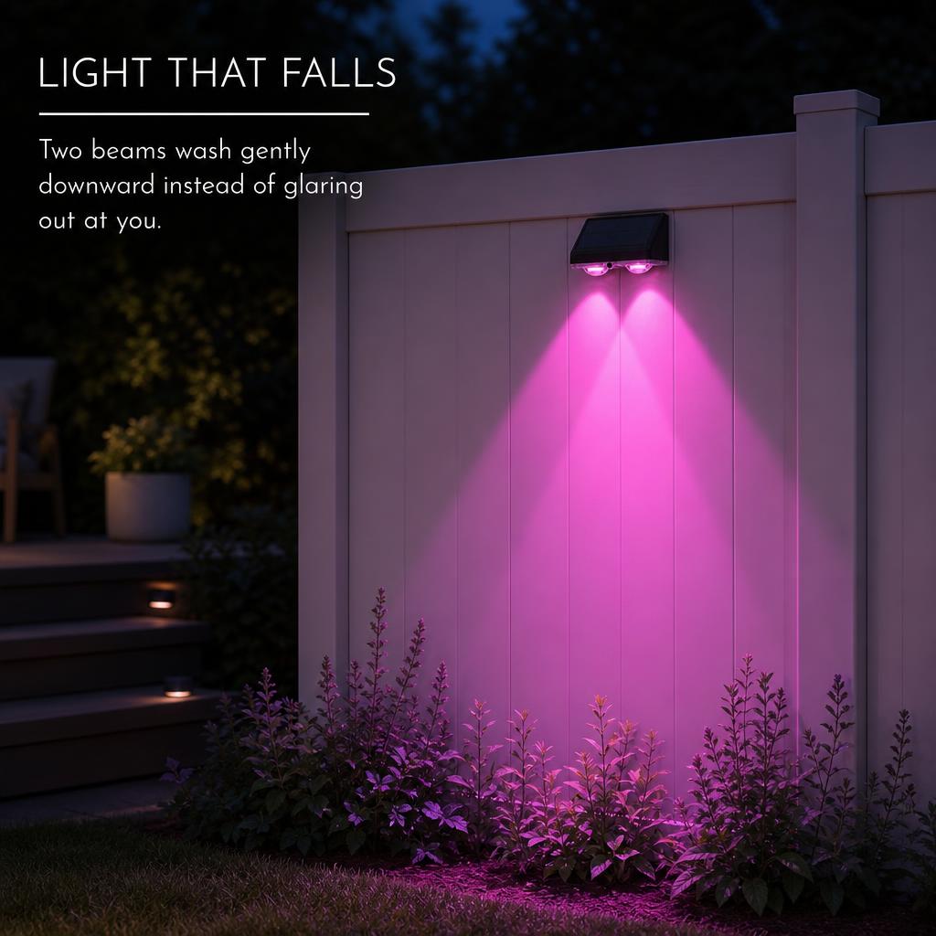 BeamFall™ Solar Fence Lights carousel image 2