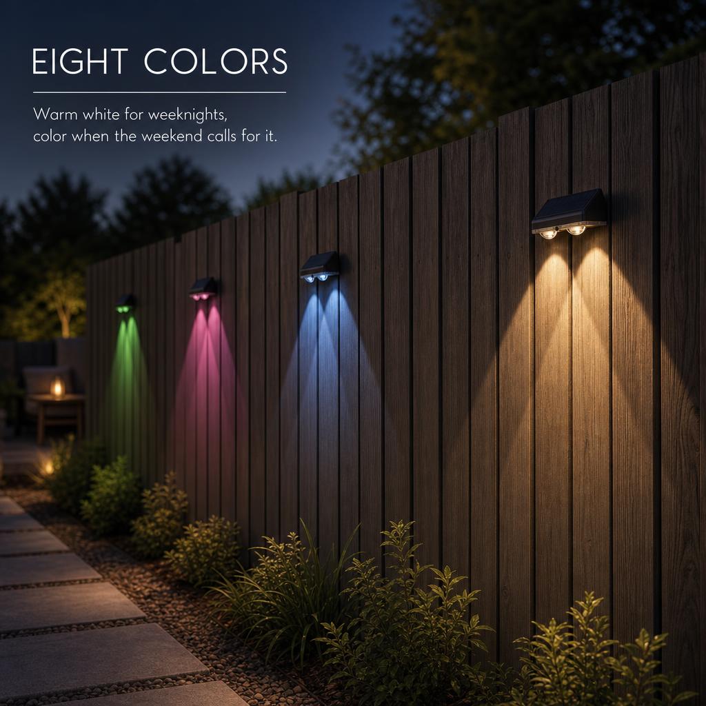BeamFall™ Solar Fence Lights carousel image 3