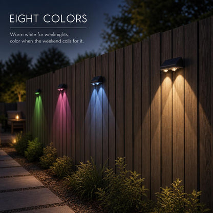 BeamFall™ Solar Fence Lights carousel image 3