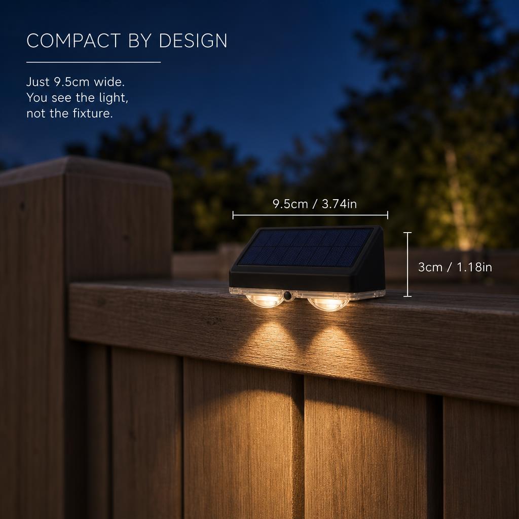 BeamFall™ Solar Fence Lights carousel image 4