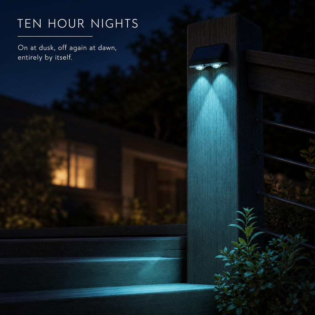 BeamFall™ Solar Fence Lights carousel image 6
