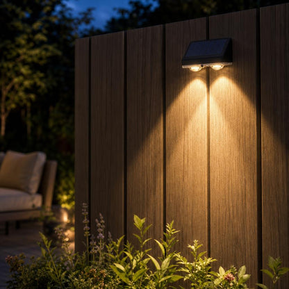 BeamFall™ Solar Fence Lights carousel image 1