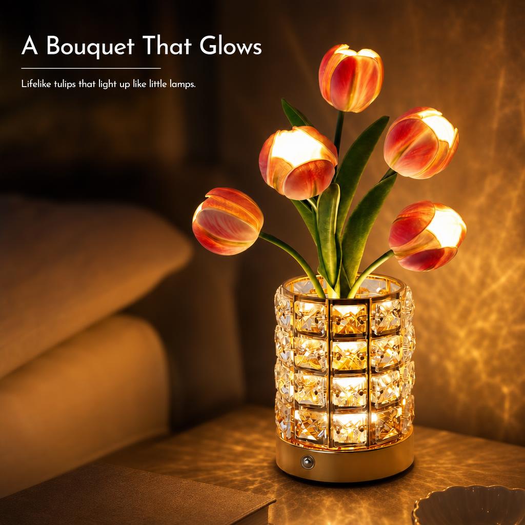 CrystalBloom™ Vase Lamp carousel image 5