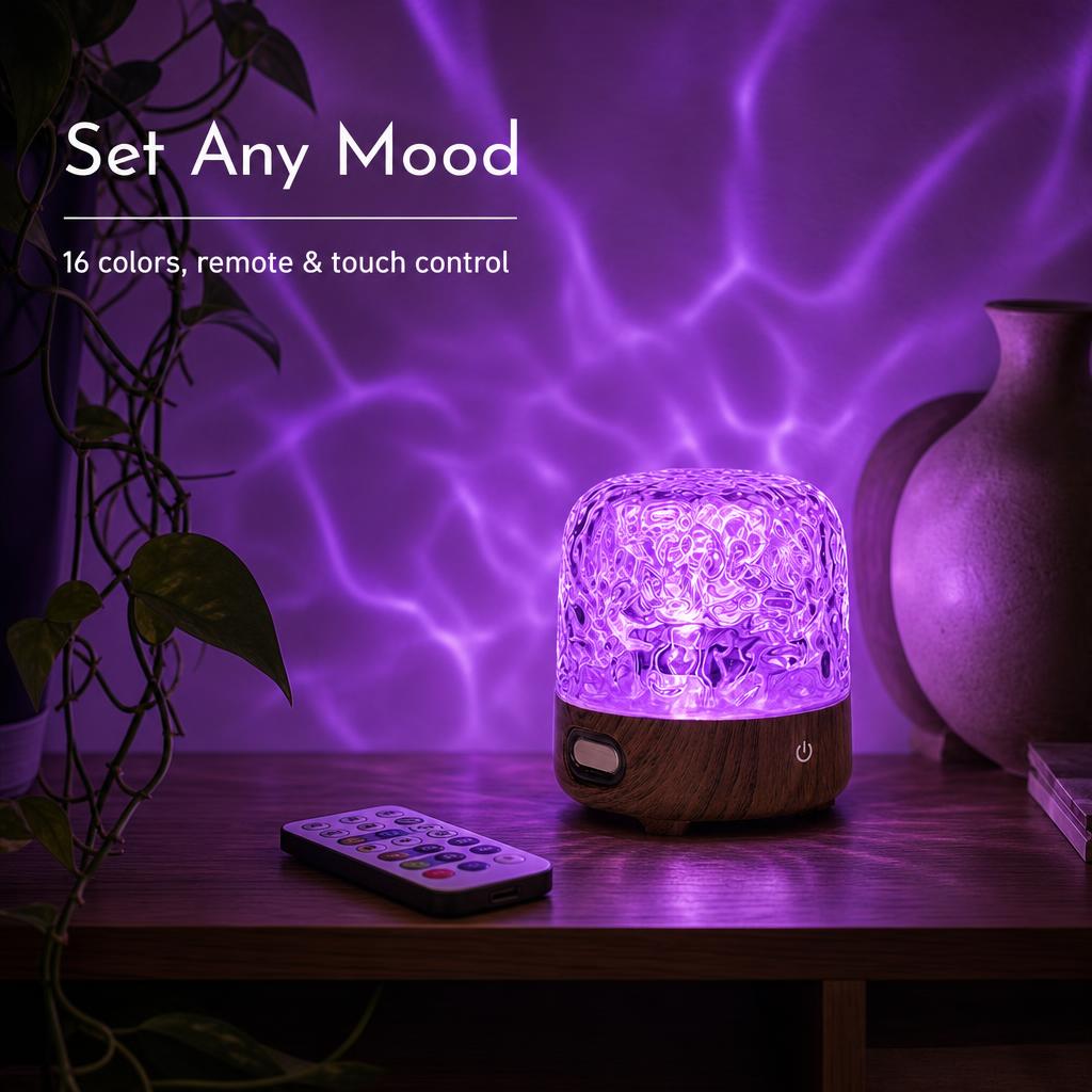 RippleDome™ Water-Ripple Ambient Lamp & Speaker carousel image 5