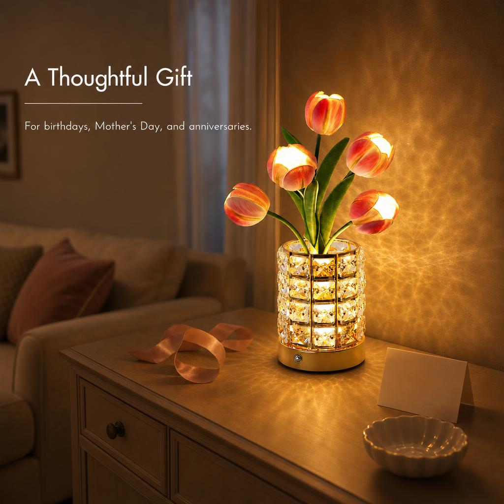CrystalBloom™ Vase Lamp carousel image 6