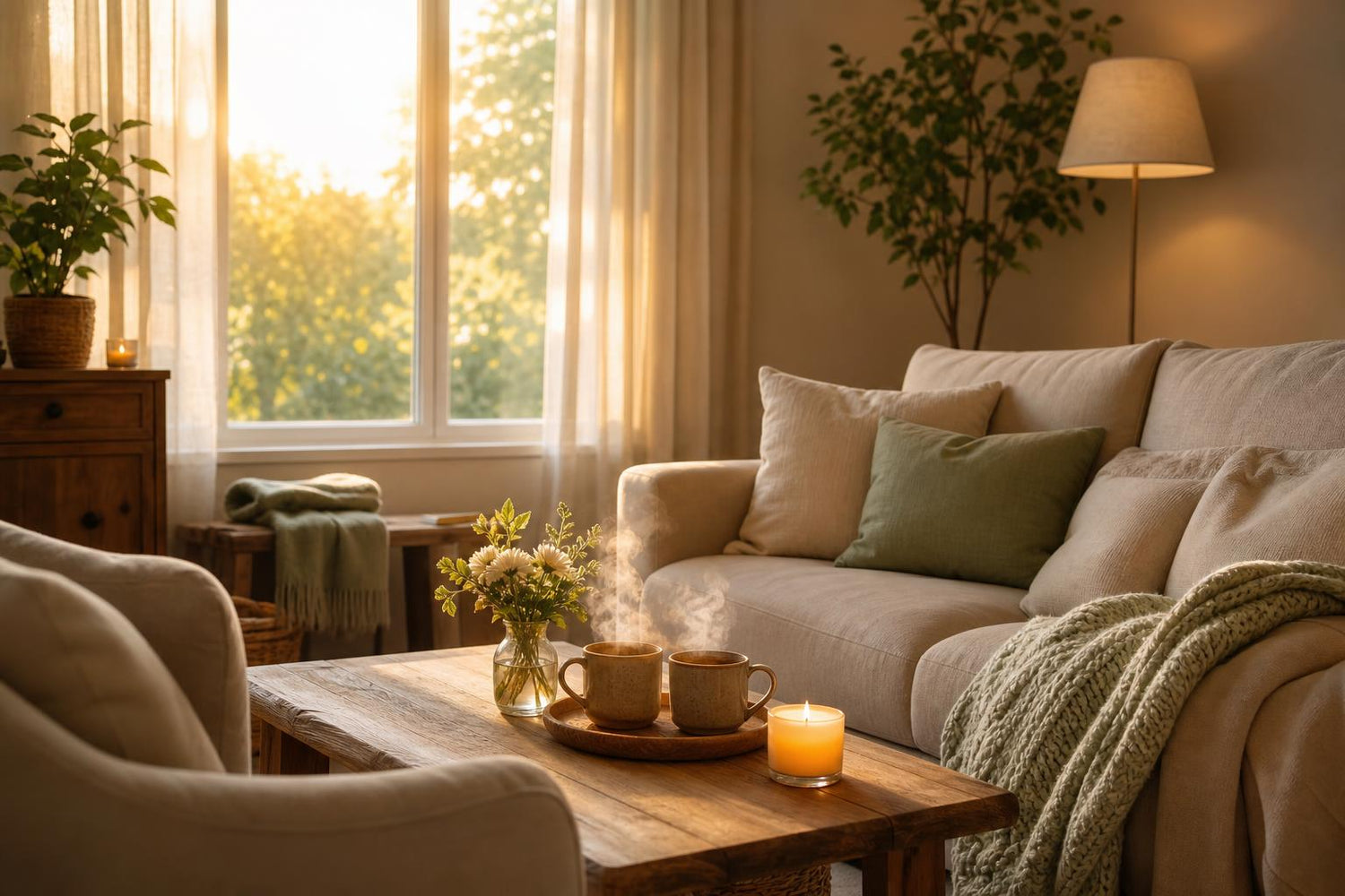 Warm inviting living room — You & Me About Us