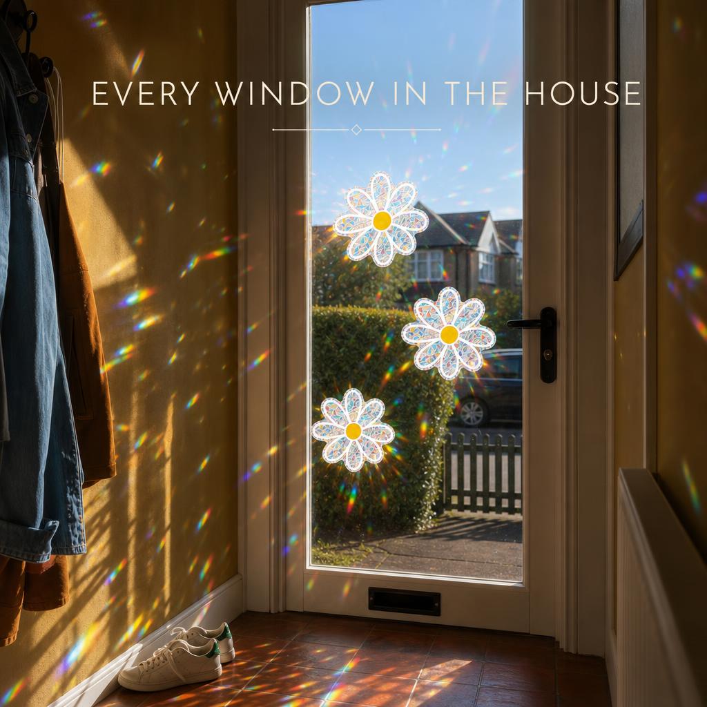 DaisyPrism™ Rainbow Suncatcher Window Stickers body image 3