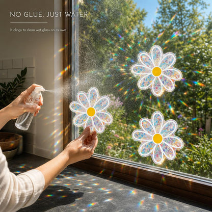DaisyPrism™ Rainbow Suncatcher Window Stickers carousel image 3