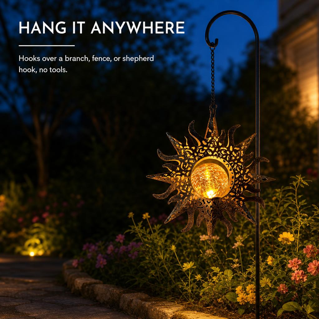 EclipseGlow™ Solar Sun & Moon Lanterns carousel image 4
