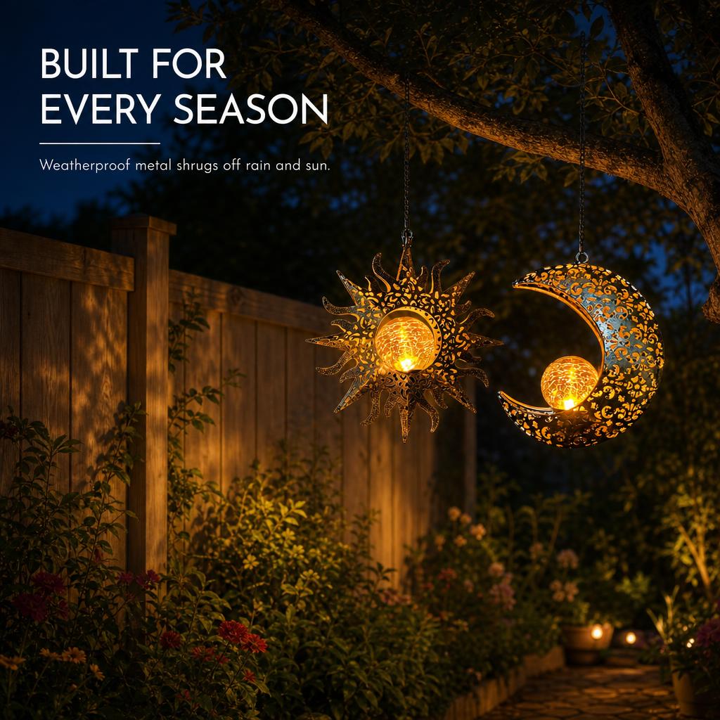 EclipseGlow™ Solar Sun & Moon Lanterns carousel image 5