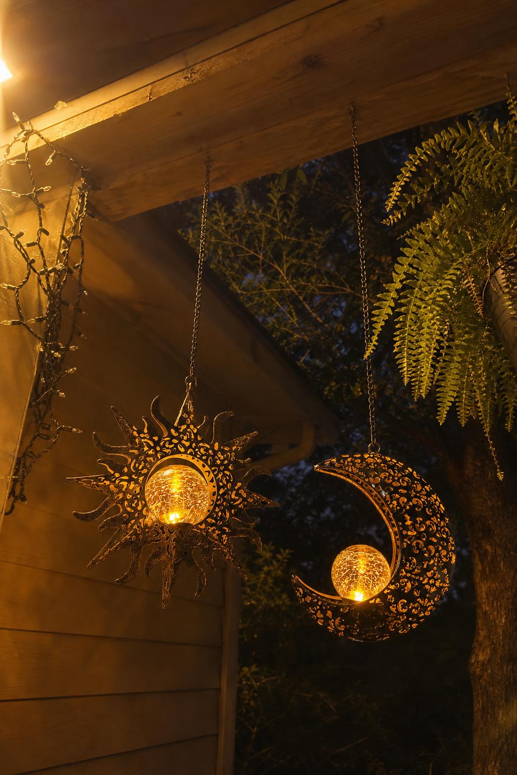 EclipseGlow™ Solar Sun & Moon Lanterns lifestyle image 3