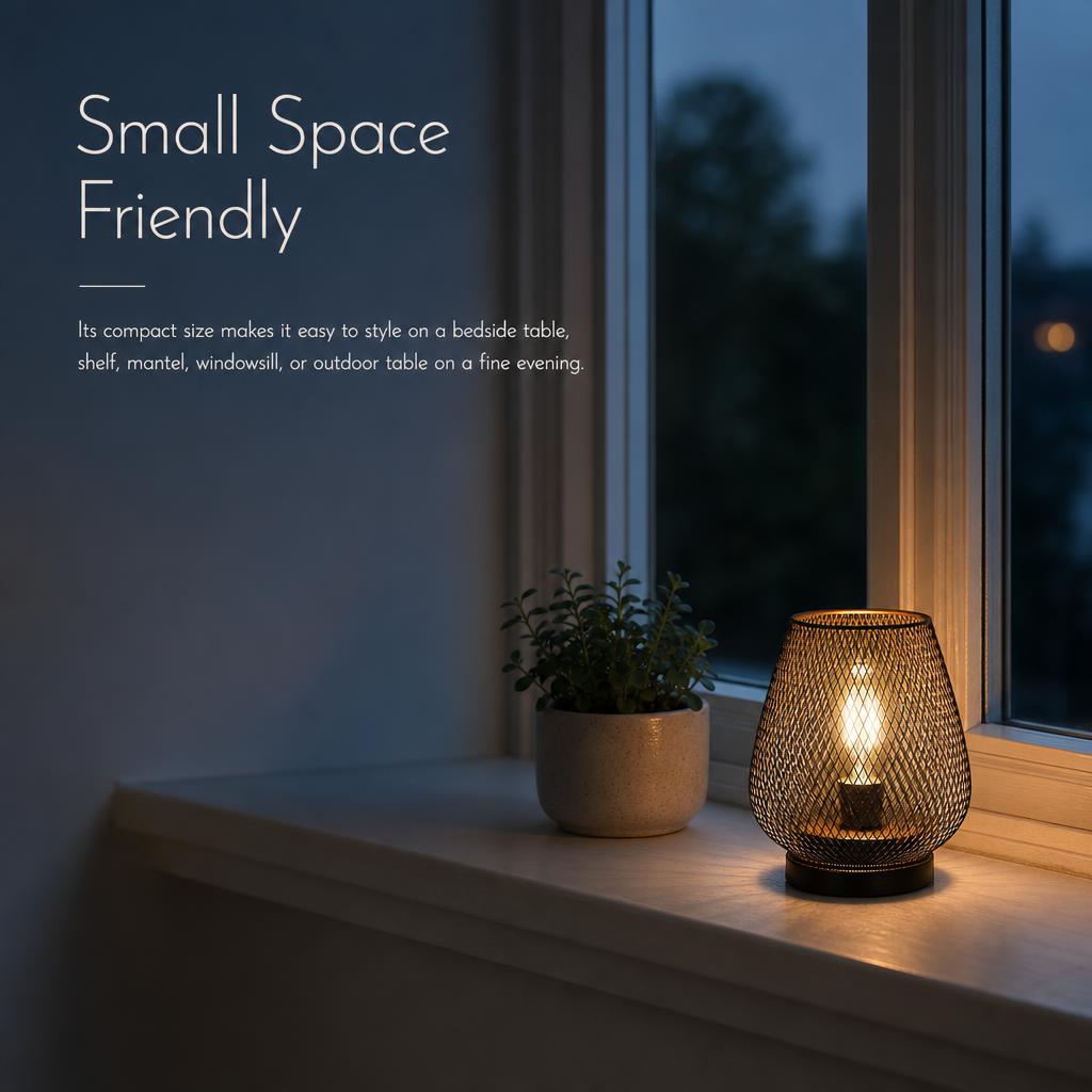 EmberNook™ Cordless Wire Cage Table Lantern carousel image 6
