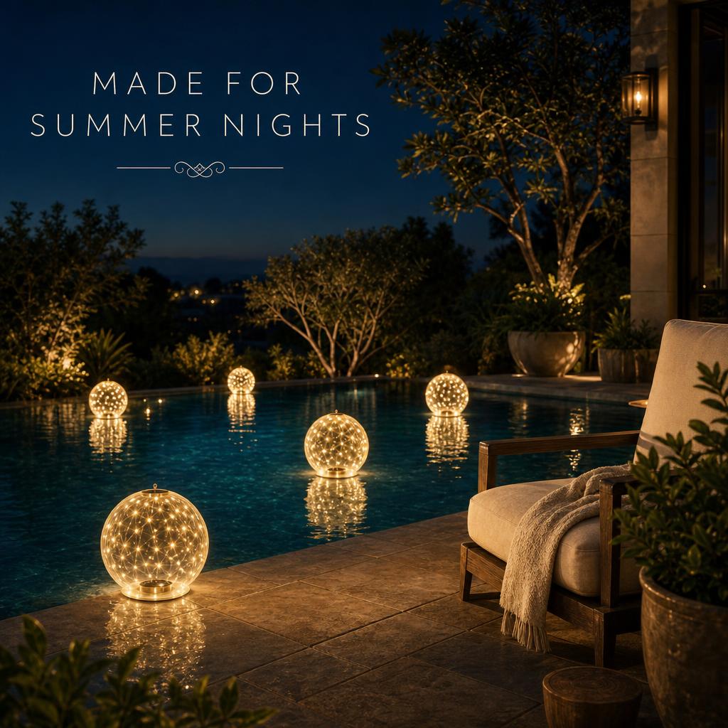 GlowOrb™ Solar Pool Lights body image 1