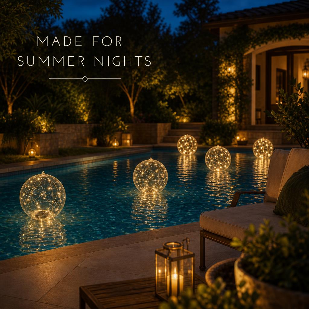GlowOrb™ Solar Pool Lights body image 1