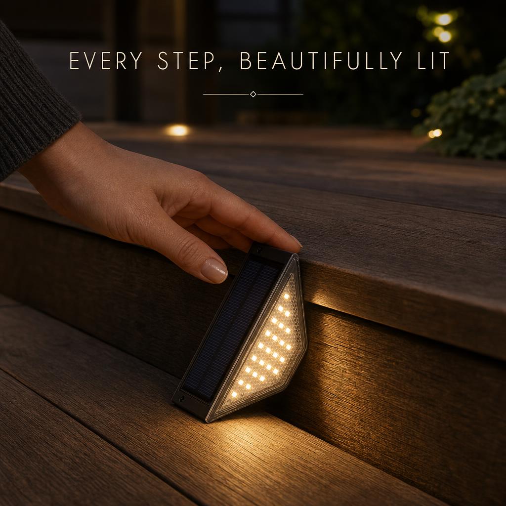 GlowStep™ Solar Step Lights body image 1