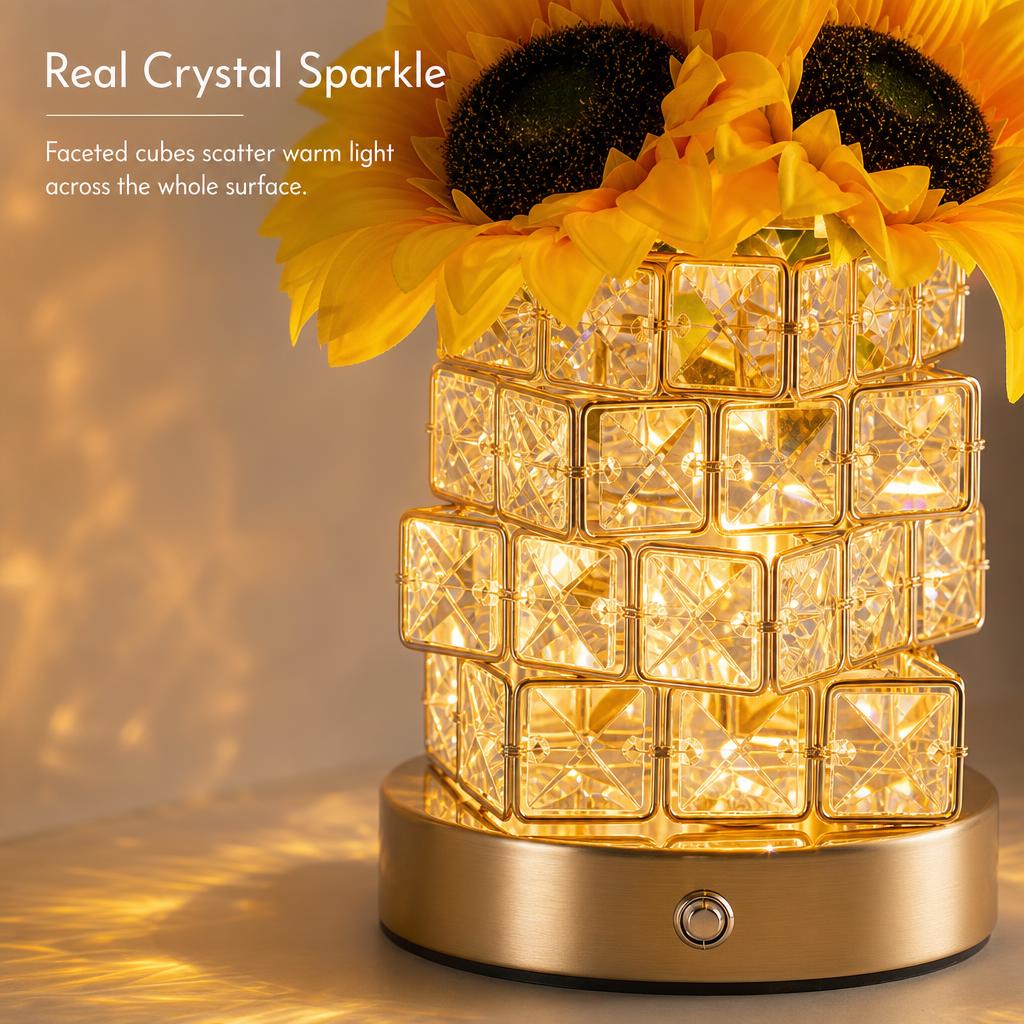 GoldenBloom™ Sunflower Crystal Lamp carousel image 5