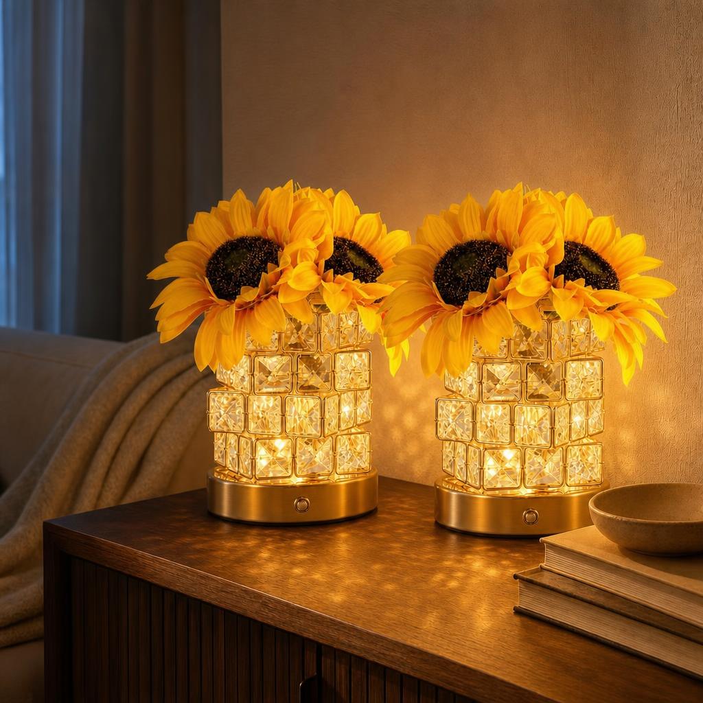 GoldenBloom™ Sunflower Crystal Lamp carousel image 8